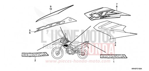 MARQUE/RAYURE XR125L4 de 2004